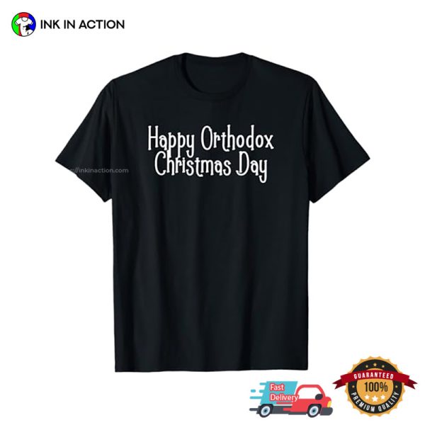 Happy Orthodox Christmas Day Churches T-shirt