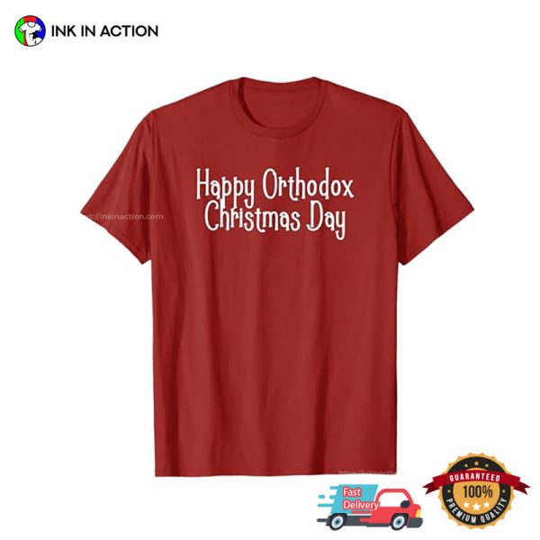 Happy Orthodox Christmas Day Churches T-shirt