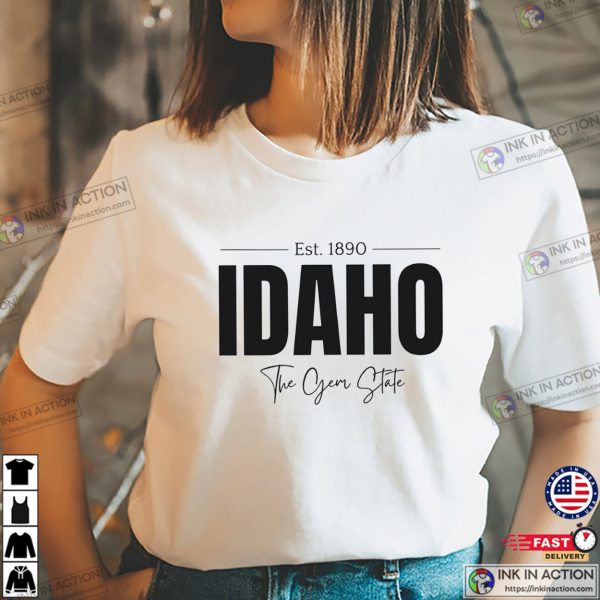 Idaho The Gem State 1890 Unisex T-shirt