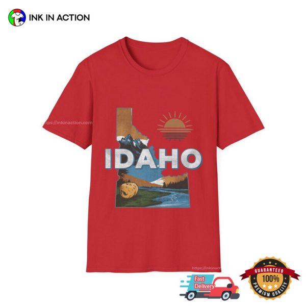 Idaho US State Urban 90s Style T-shirt