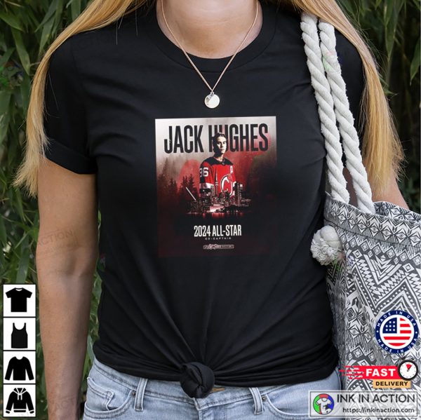 Jack Hughes 2024 All-Star NHL T-shirt