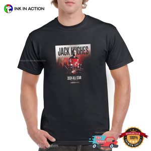 Jack Hughes 2024 All Star NHL T shirt 2