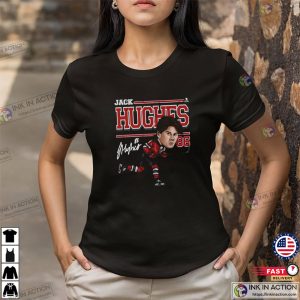 Jack Hughes 86 Hockey Player Signature T-shirt