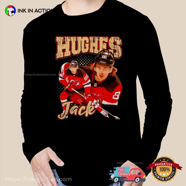 Jack Hughes New Jersey Devils Ice Hockey T-shirt