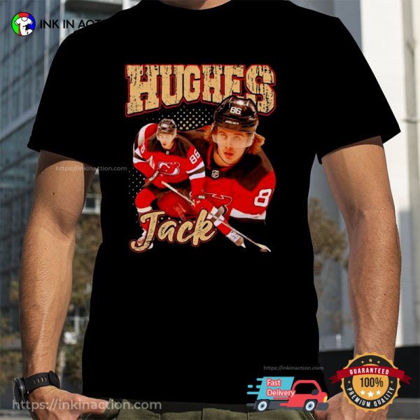 Jack Hughes New Jersey Devils Ice Hockey T-shirt