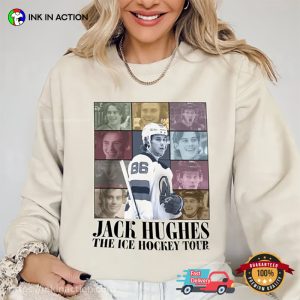 Jack Hughes The Ice Hockey Tour Vintage 90s T-shirt