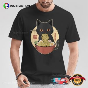 Japanese Kawaii Cat Ramen Shirt