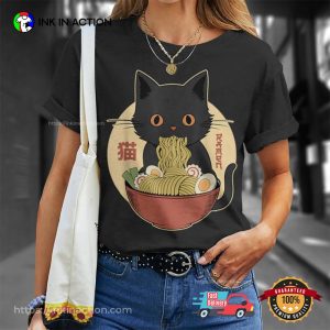 Japanese Kawaii Cat Ramen Shirt