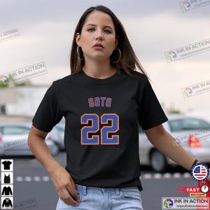 Juan Soto Number 22 New York Mets MLB T shirt 2