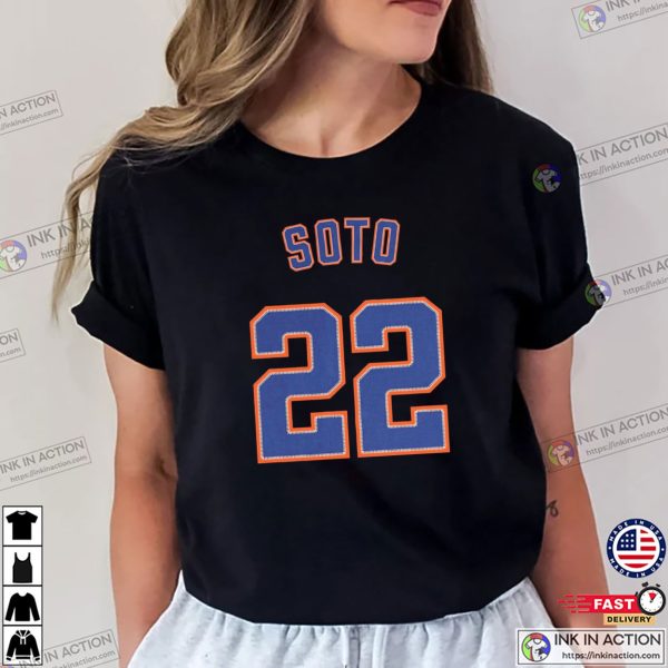 Juan Soto Number 22 New York Mets MLB T-shirt