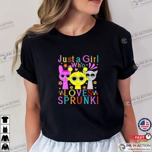 Just A Girl Who Love Sprunki Cute T shirt 3