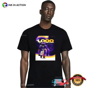 Justin Jefferson Vikings Five Seasons 1000 Yard Season Shirt 3