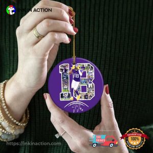 Justin Minnesota Jefferson Christmas Ornaments