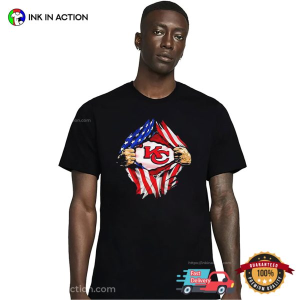 Kansas City Chiefs Inside Me 4th Of July Independence Day T-Shirt