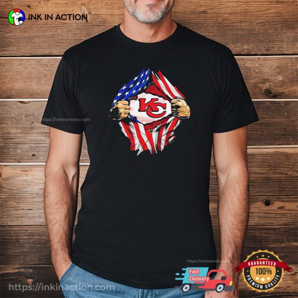 Kansas City Chiefs Inside Me 4th Of July Independence Day T-Shirt