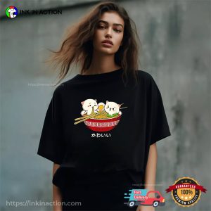 Kawaii Japanese Tokyo Anime Cat Ramen T-shirt