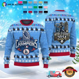 LA Dodgers World Series 2024 Ugly Sweater