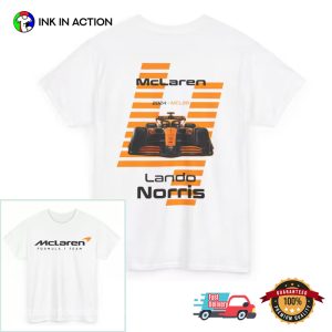 Lando Norris 4 F1 Mclaren 2024 2 Sided T shirt 2