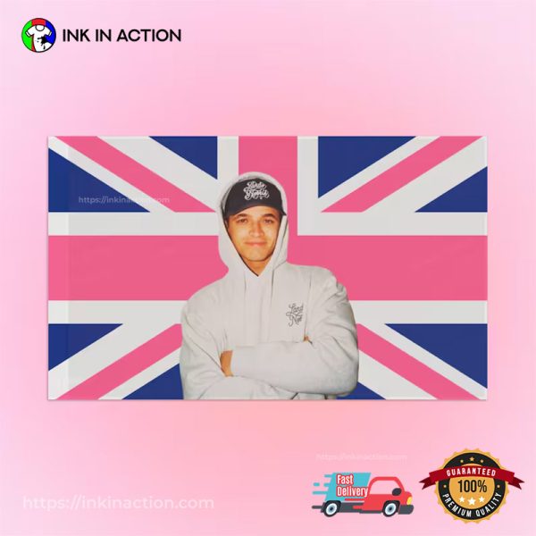 Lando Norris British F1 Portrait Flag