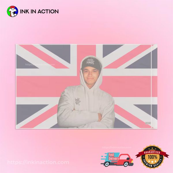 Lando Norris British F1 Portrait Flag