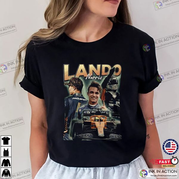 Lando Norris Championship Formula 1 Racing T-shirt