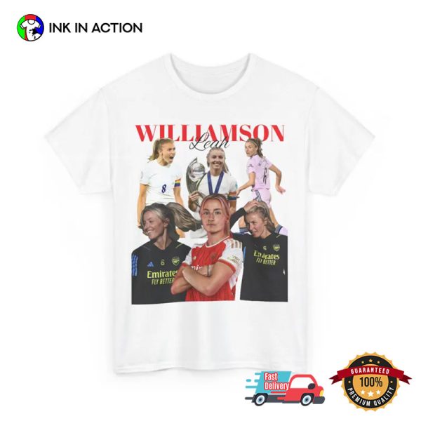 Leah WILLIAMSON Arsenal Soccer Portrait T-shirt