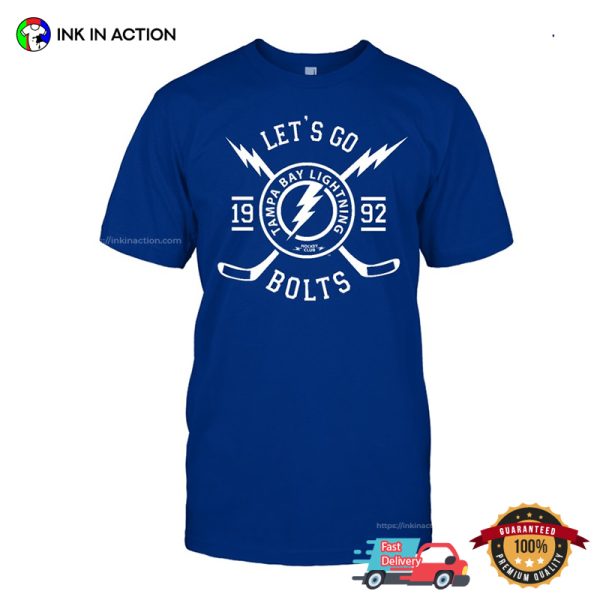 Let’s Go Bolts Tampa Bay Lightning 1992 T-shirt