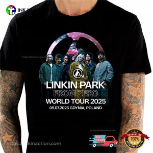 Linkin Park From Zero World Tour 2025 Poland Concert T shirt 3