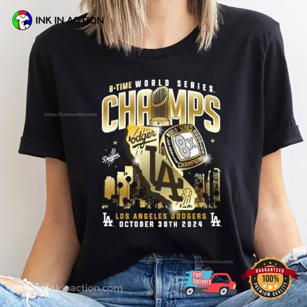 Los Angeles Dodgers 8X World Series Champions Shirt