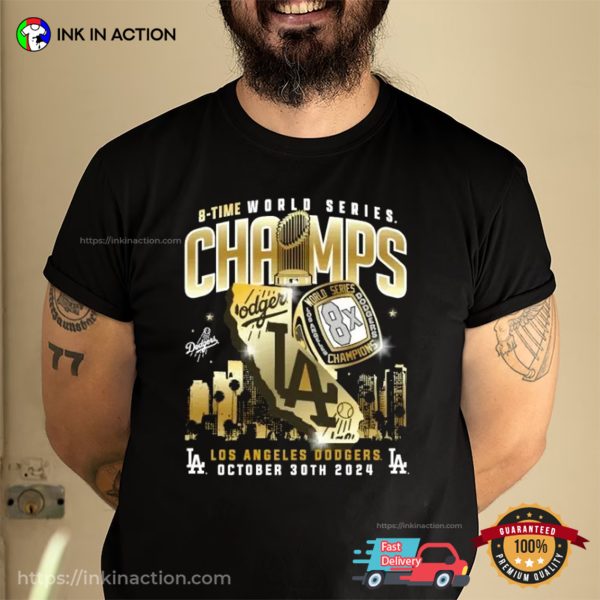 Los Angeles Dodgers 8X World Series Champions Shirt