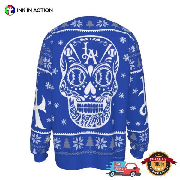 Los Angeles Sugar Skull Christmas Day Sweater