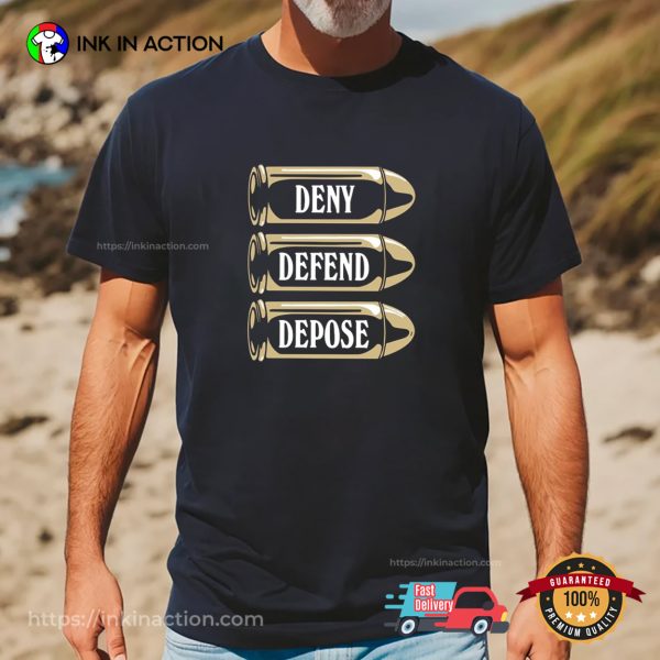 Luigi Bullet Deny Defend Depose Shirt