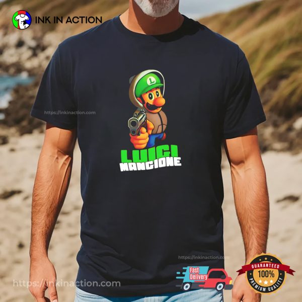 Luigi Super Mario Free Luigi Mangione T-shirt