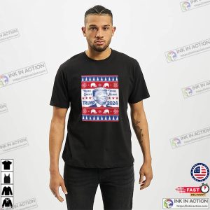 Make Xmas Great Again Ugly Trump 2024 T shirt 3