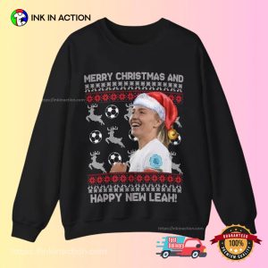 Merry Christmas And Happy New Leah Ugly Christmas T-shirt