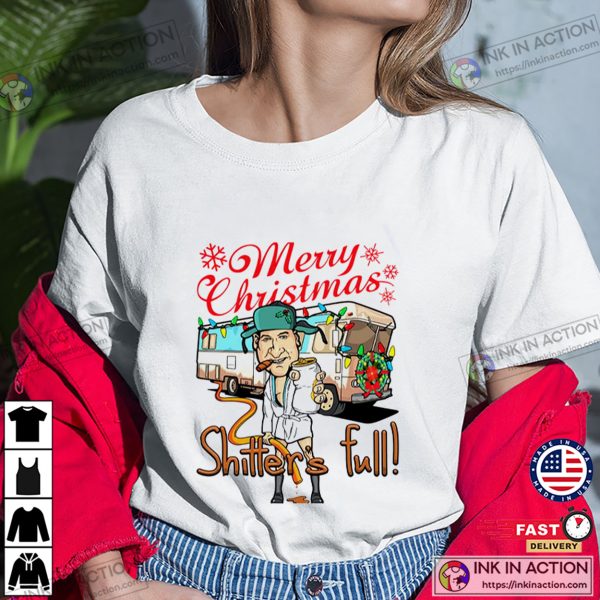 Merry Christmas Shitters Full Weird Meme Unisex T-shirt