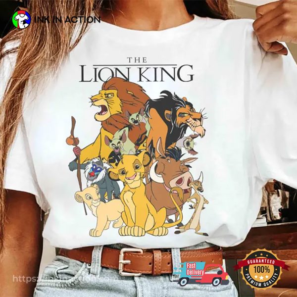 Mufasa The Lion King Characters Family Comfort Colors Tee