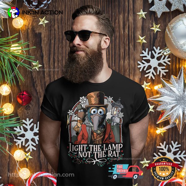 Muppet Christmas Carol Light The Lamp Not The Rat T-shirt