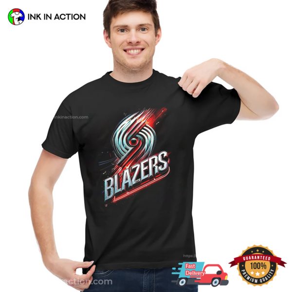 NBA Blazers, Portland Trail Blazers Basketball T-Shirt