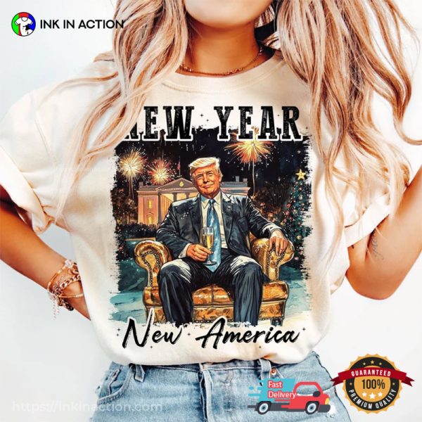 New Year Trump 2025 Funny Political T-shirt