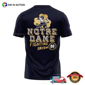 Notre Dame Fighting Irish football All Fight CFP Playoff 2 Sided Tee