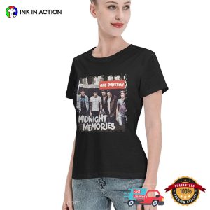 One Direction Midnight Memories Retro Photo T shirt 3