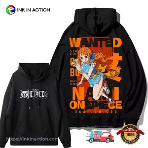 One Piece Nami Wanted 2 Sided Shirt