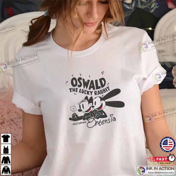 Oswald The Lucky Rabbit Featuring Ortensia Classic Disney T-shirt