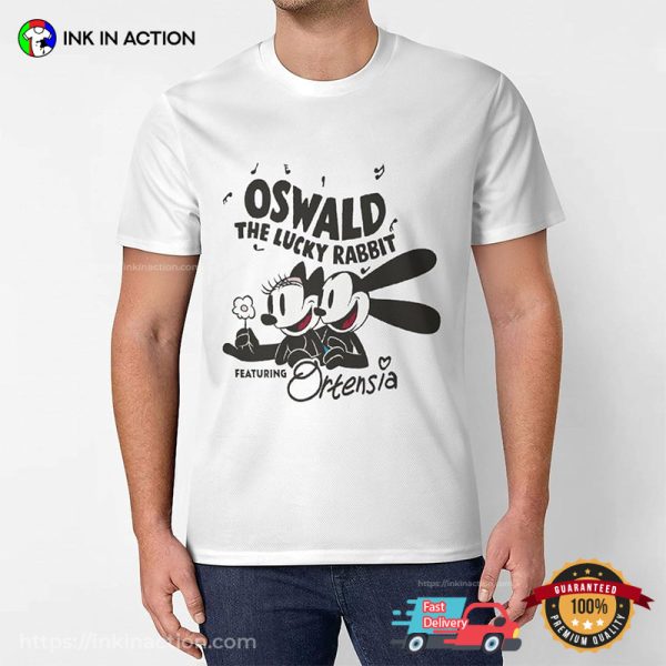 Oswald The Lucky Rabbit Featuring Ortensia Classic Disney T-shirt