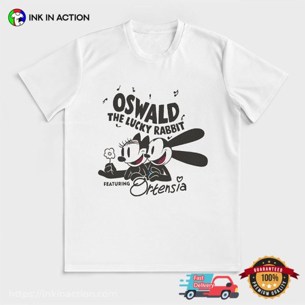 Oswald The Lucky Rabbit Featuring Ortensia Classic Disney T-shirt