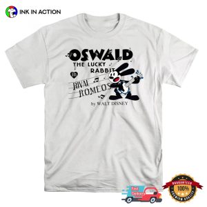 Oswald the Lucky Rabbit By WALTDISNEY Classic Cartoon T shirt 3