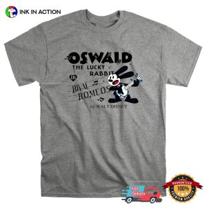 Oswald the Lucky Rabbit By WALTDISNEY Classic Cartoon T shirt 4