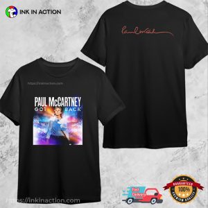 Paul McCartney Got Back Tour 2024 2 Sided T-shirt