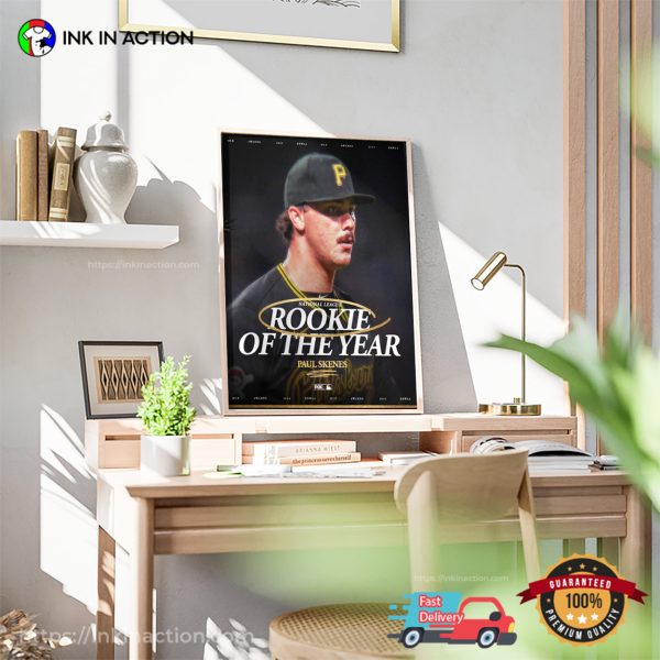 Paul Skenes Pittsburgh Pirates The 2024 NL Rookie Of The Year Poster